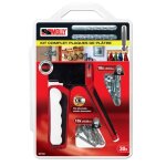 Kit pince + 26 chevilles molly pour plaques de pltre