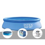 Kit piscine autoport�e intex easy set 2, 44 x 0, 61 m + b�che de protection + b�che � bulles + epurateur ...