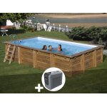 Kit piscine bois gr evora 6, 20 x 4, 20 x 1, 33 m + poolican