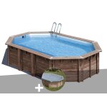 Kit piscine bois gré macadamia 6, 32 x 3, 35 x 1, 30 m + bâche hiver Kit piscine bois gré macadamia 6, 32 x 3, 35 x 1, 30 m + bâche hiver