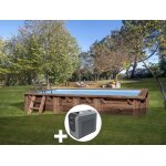 Kit piscine bois gr mango 6, 18 x 3, 20 x 1, 33 m + poolican