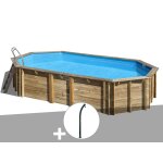 Kit piscine bois gré orange 7, 55 x 4, 56 x 1, 46 m + douche Kit piscine bois gré orange 7, 55 x 4, 56 x 1, 46 m + douche