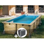 Kit piscine bois ubbink azura 5, 05 x 3, 50 x 1, 26 m - liner bleu + poolican Kit piscine bois ubbink azura 5, 05 x 3, 50 x 1, 26 m - liner bleu + poolican