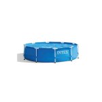 Kit piscine tubulaire intex metal frame ronde 3, 05 x 0, 76 m + b�che � bulles