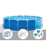 Kit piscine tubulaire intex metal frame ronde 4, 57 x 1, 22 m + 6 cartouches de filtration + kit de traitement ... Kit piscine tubulaire intex metal frame ronde 4, 57 x 1, 22 m + 6 cartouches de filtration + kit de traitement ...