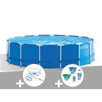 Kit piscine tubulaire intex metal frame ronde 4, 57 x 1, 22 m + kit de traitement au chlore + kit d'entretien ... Kit piscine tubulaire intex metal frame ronde 4, 57 x 1, 22 m + kit de traitement au chlore + kit d'entretien ...