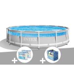 Kit piscine tubulaire intex prism frame clearview ronde 4, 27 x 1, 07 m + 6 cartouches de filtration ... Kit piscine tubulaire intex prism frame clearview ronde 4, 27 x 1, 07 m + 6 cartouches de filtration ...