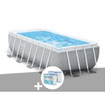 Kit piscine tubulaire intex prism frame rectangulaire 4, 00 x 2, 00 x 1, 22 m + 6 cartouches de filtration ...