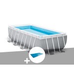 Kit piscine tubulaire intex prism frame rectangulaire 4, 00 x 2, 00 x 1, 00 m + b�che � bulles