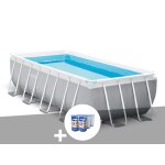 Kit piscine tubulaire intex prism frame rectangulaire 4, 88 x 2, 44 x 1, 07 m + 6 cartouches de filtration ...