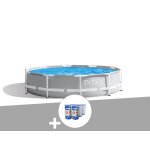 Kit piscine tubulaire intex prism frame ronde 3, 66 x 0, 76 m + 6 cartouches de filtration