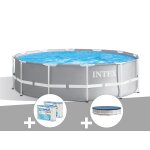 Kit piscine tubulaire intex prism frame ronde 3, 66 x 1, 22 m + 6 cartouches de filtration + b?che de ...