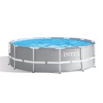 Kit piscine tubulaire intex prism frame ronde 3, 66 x 1, 22 m + bche de protection