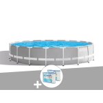 Kit piscine tubulaire intex prism frame ronde 5, 49 x 1, 22 m + 6 cartouches de filtration