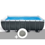 Kit piscine tubulaire intex ultra xtr frame rectangulaire 5, 49 x 2, 74 x 1, 32 m + 10 kg de z�olite