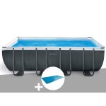 Kit piscine tubulaire intex ultra xtr frame rectangulaire 5, 49 x 2, 74 x 1, 32 m + b�che � bulles
