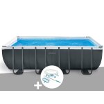 Kit piscine tubulaire intex ultra xtr frame rectangulaire 5, 49 x 2, 74 x 1, 32 m + kit d'entretien