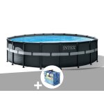 Kit piscine tubulaire intex ultra xtr frame ronde 5, 49 x 1, 32 m + b�che � bulles