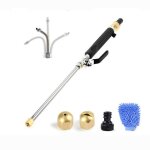 Kit de pistolet de lavage haute pression, jet power pour tuyau d'arrosage, 2 buses 3 / 4 le noir Kit de pistolet de lavage haute pression, jet power pour tuyau d'arrosage, 2 buses 3 / 4 le noir