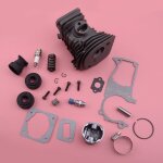 Kit de piston cylindre de 44mm, joints d'admission de adaptés au moteur de tronçonneuse husqvarna 340 ... Kit de piston cylindre de 44mm, joints d'admission de adaptés au moteur de tronçonneuse husqvarna 340 ...