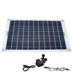 Kit de pompe à eau solaire, panneau 800l / h, 12v, faible bruit, dc, écologique, durable, en plastique, ... Kit de pompe à eau solaire, panneau 800l / h, 12v, faible bruit, dc, écologique, durable, en plastique, ...