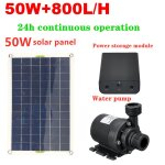 Kit de pompe  eau solaire sans balais  faible bruit, cascade extrieure noire, fontaine, jardin, piscine, ...