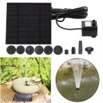 Kit de pompe de fontaine  eau solaire avec 6 buses, pompe de bassin, kit de pompe  eau solaire pour ...