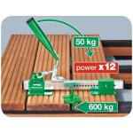 Kit de pose pour terrasse bois avec redresseur de lames kaiman spax