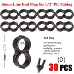 Kit de raccords barbels de tubes pe de 16mm, connecteurs d'arrosage goutte  goutte de jardin, coude ...