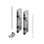 Kit raccord fa�ade aluminium tiroir � l'anglaise - avantech you inlay - argent hettich