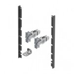 Kit raccord faade de tiroir  l'anglaise avantech you - h187mm - anthracite hettich