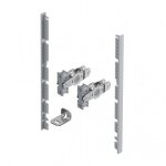 Kit raccord faade de tiroir  l'anglaise avantech you - h187mm - argent hettich