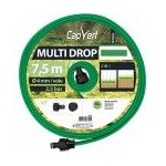 Kit raccord + tuyau perforé arrosage pluie fine 7. 5m - 50m multi drop cap vert Kit raccord + tuyau perforé arrosage pluie fine 7. 5m - 50m multi drop cap vert