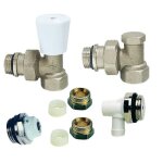 Kit radiateur robinet equerre 15 / 21 Kit radiateur robinet equerre 15 / 21
