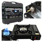 Kit r�chaud camping portable 2 en 1 � gaz 2500 w