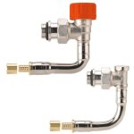 Kit de robinetterie thermostatique bitube m30 - �querre � glissement - double panneau comap