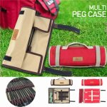Kit de sac a ongles de camping en plein air, tissu oxford, piquets d'auvent, piquets, sac a ongles, sac ...