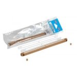 Kit simple entre d'air rglable 30m + cache vis + vis nicoll - bois clair - 1kvr130c