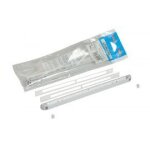Kit simple entre d'air rglable 22m + cache vis + vis nicoll - blanc - 1kvr122