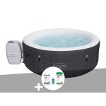Kit spa gonflable bestway lay - z - spa havana rond airjet 2 / 4 places + kit traitement brome