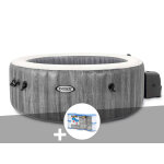 Kit spa gonflable intex purespa baltik rond bulles 4 places + 6 filtres