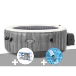 Kit spa gonflable intex purespa baltik rond bulles 4 places + 6 filtres + aspirateur Kit spa gonflable intex purespa baltik rond bulles 4 places + 6 filtres + aspirateur