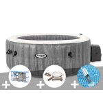 Kit spa gonflable intex purespa baltik rond bulles 4 places + 6 filtres + kit d'entretien + aspirateur ... Kit spa gonflable intex purespa baltik rond bulles 4 places + 6 filtres + kit d'entretien + aspirateur ...
