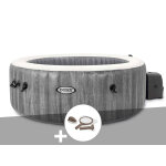 Kit spa gonflable intex purespa baltik rond bulles 6 places + kit d'entretien