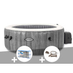 Kit spa gonflable intex purespa baltik rond bulles 6 places + 6 filtres + kit d'entretien