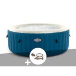 Kit spa gonflable intex purespa blue one rond bulles 2 / 4 places + kit d'entretien