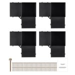 Kit de supports de pergola - duoku - 6''x6'' - 4 pi�ces 3 voies robustes - pour tonnelles, patio, cabane ...