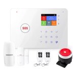 Kit systme d'alarme de scurit gsm + wi - fi  numrotation automatique