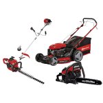 Kit thermique jardin einhell ? tondeuse 56 cm, dbroussailleuse, taille - haie, trononneuse