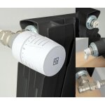 Kit thermostatique t302 querre universel complet en laiton blanc